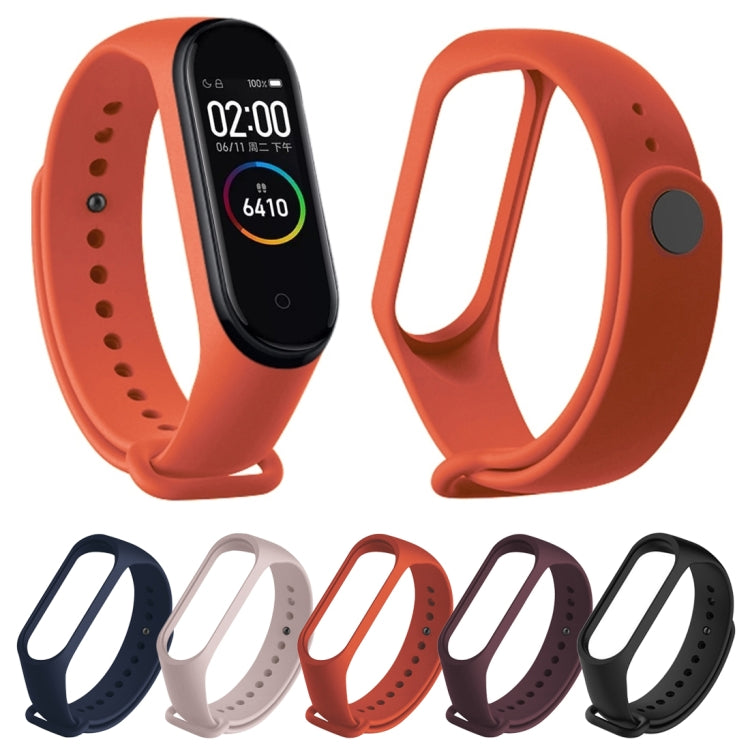 Pure Color Soft TPU Watch Bands for Xiaomi Mi Band 4, Host Not Included(Black) by bashfashion