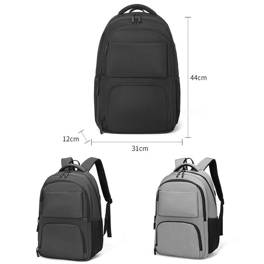 cxs-615 Multifunctional Oxford Laptop Bag Backpack (Light Grey) by bashfashion