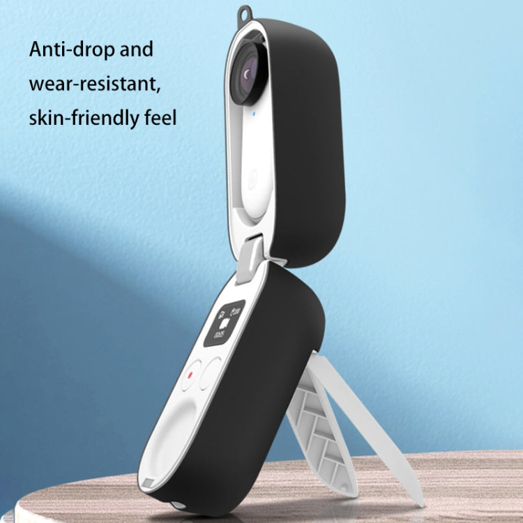 Charging Box Silicone Protective Case for Insta360 GO 2(Blue) by bashfashion