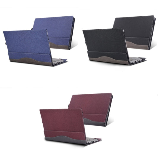For Lenovo ThinkPad E15 Gen 4 Laptop Leather Shockproof Protective Case(Wine Red) by bashfashion