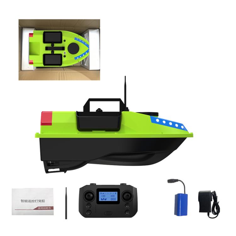 D20 Three Hoppers Smart Control Fishing Bait Boat Support GPS Built-in Light Strip, Plug:UK Plug by bashfashion