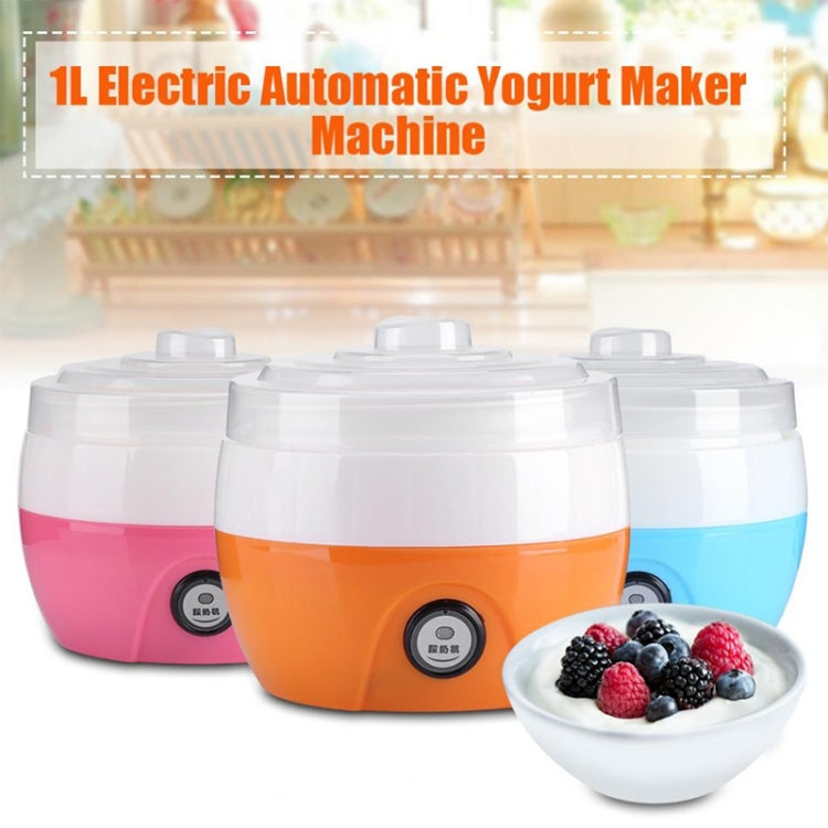 Electric Automatic Yogurt Maker Machine Yoghurt DIY Tool Kithchen Plastic Container 220V Capacity: 1L(Blue) by bashfashion