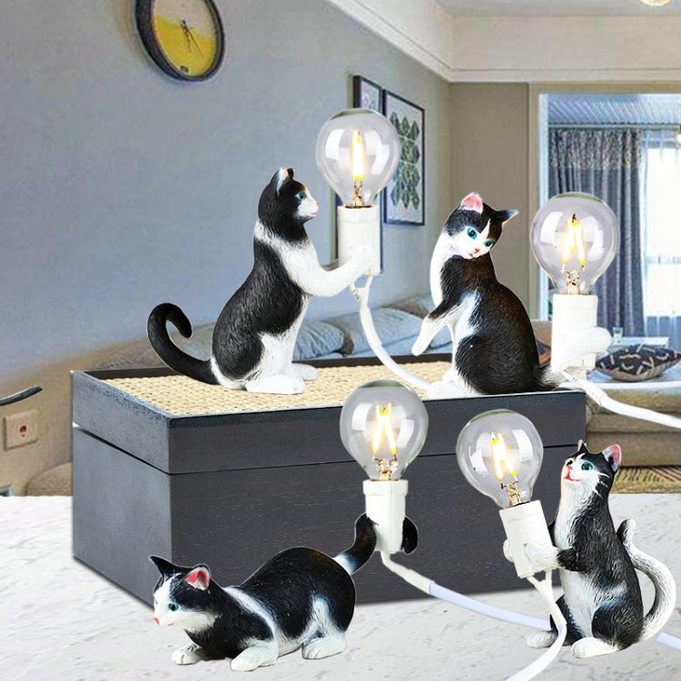Cat Light Animal Table Lamp Mini Night Light, Power Plug:EU Plug(Look at the Tail) by bashfashion