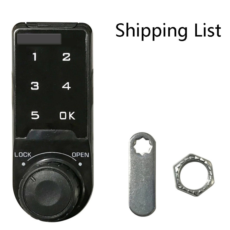 Open Hole Steel Cabinet File Cabinet Electronic Lock Drawer Mailbox Gym Cabinet Door Password Lock Specification: 30mm by bashfashion