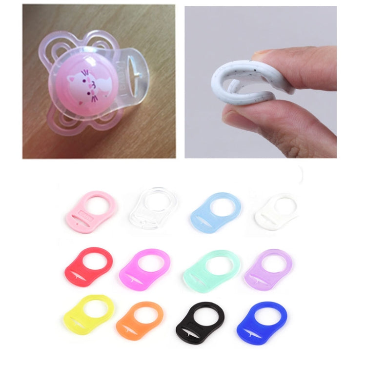 10pcs Dummy Pacifier Holder Clip Adapter Ring Button Style Pacifier Adapter(C2) by bashfashion