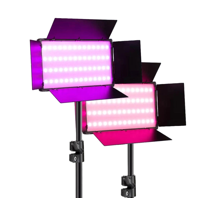 280+52 LEDs RGB Adjustable Live Shooting Fill Light Phone SLR Photography Lamp, EU Plug, Spec: 10 inch by bashfashion