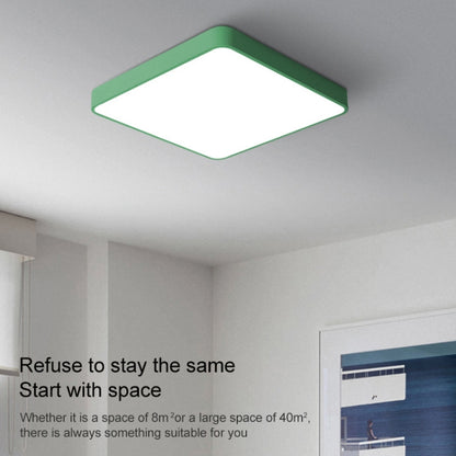 Macaron LED Square Ceiling Lamp, Stepless Dimming, Size:50cm(Yellow) by bashfashion