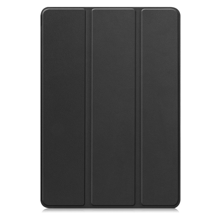 For Xiaomi Pad 7 / 7 Pro Custer Texture 3-Fold Holder Leather Smart Tablet Case(Black) by bashfashion