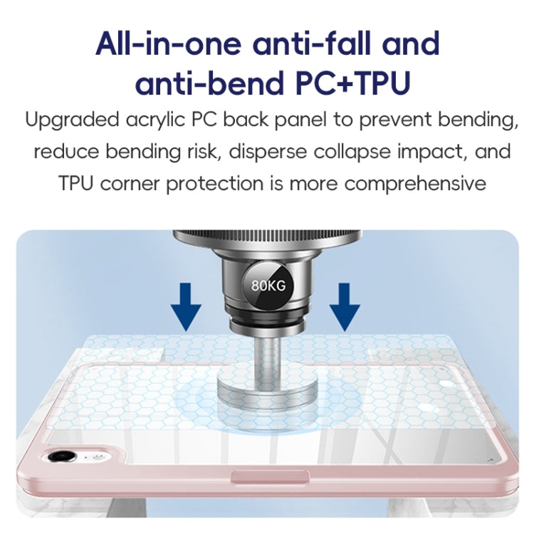 For iPad Air 10.9 2022 / 2020 ZGA Tri-Fold 360 Rotation Smart Leather Tablet Case(Black) by ZGA