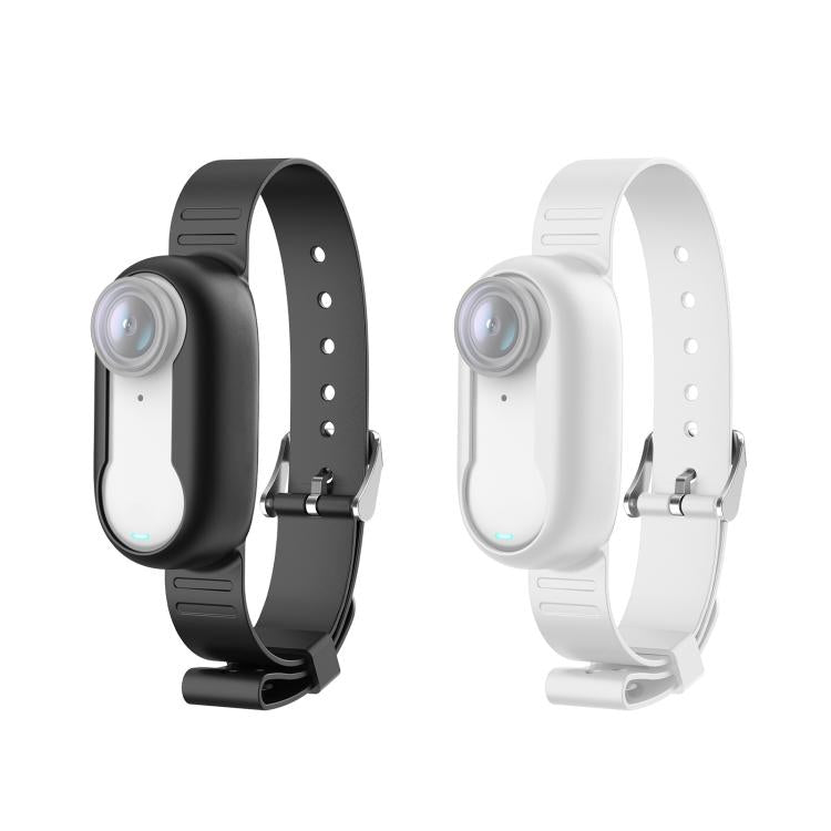 For Insta360 GO 3 / GO 3S PULUZ Camera Silicone Case Wristband Bicycle Strap Extension Mount (White) by PULUZ