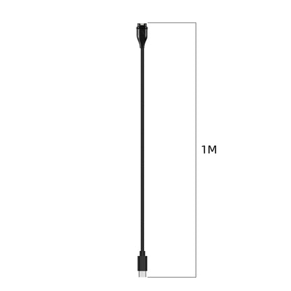 For Garmin Fenix 6 Type-C Port Watch Charger With Data Transmission(Black) by bashfashion