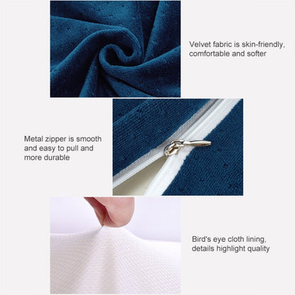 Butterfly Shape Memory Foam Snorked Pillow Slow Rebound Health Care Cervical Pillow, Dimensions: 50x30x10x6cm(Water Molecule White) by bashfashion