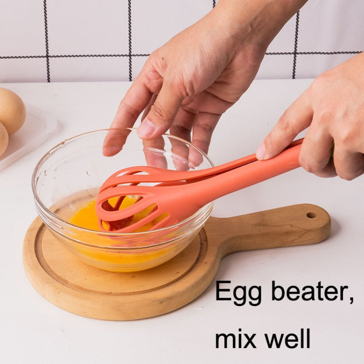 Multi-Purpose Nylon Eggbeater Dual-Use Food Clip Manual Mixer Baking Tool(Orange) by bashfashion
