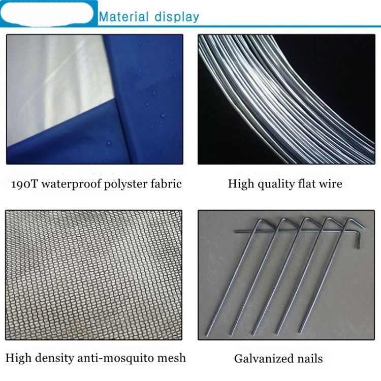 Automatic Instant Pop Up Tent Potable Beach Tent，Size: 200x165x130cm(Blue) by bashfashion