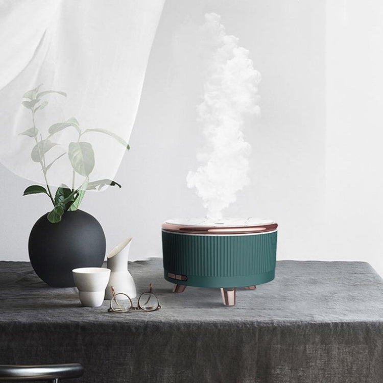 Ultrasonic Aromatherapy Diffuser Humidifier Essential Oil Diffuser EU Plug(Dark Green) by bashfashion
