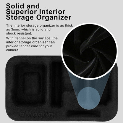 For Insta360 GO 3 / GO 3S AMagisn Hard Shell Storage Bag Waterproof Bag(Pearl White) by aMagisn