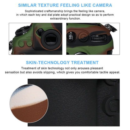 Pixel P001 For Nikon D800 / D800E Camera Silicone Protector Case(Jungle Camouflage) by Pixel