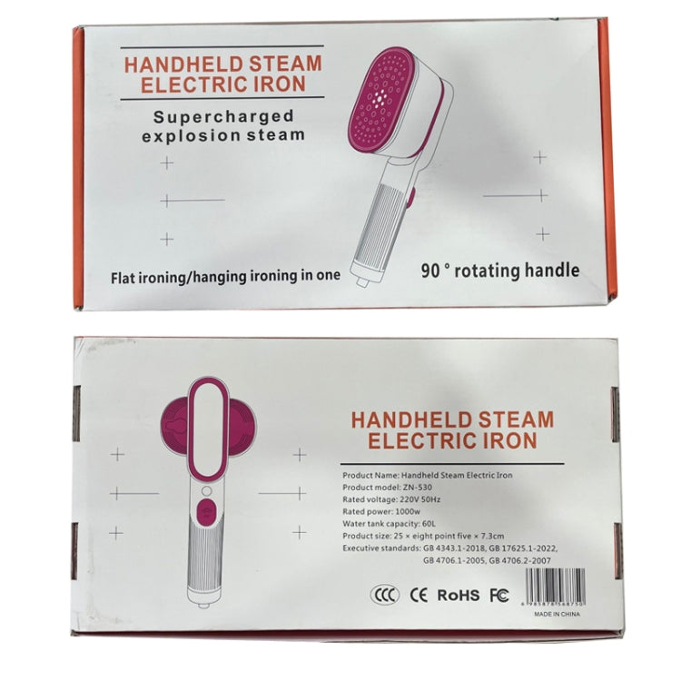 1000W 60ml Water Tank Handheld Garment Steamer with Rotatable Ironing Panel 220V EU Plug by bashfashion