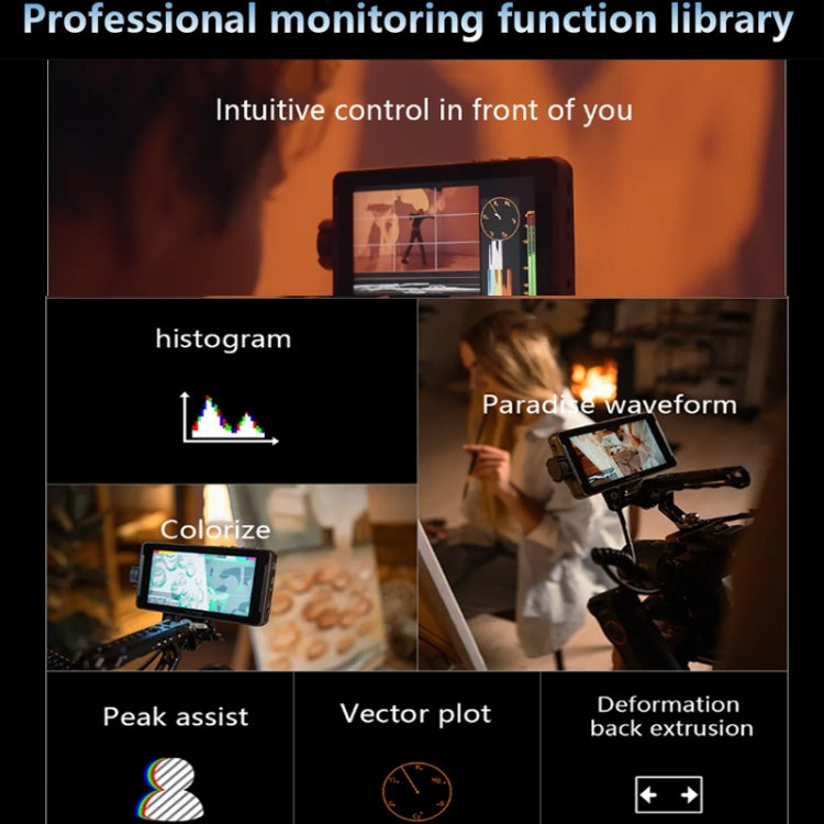 VILTROX DC550 Touch Model 5.5 Inch Camera Studio Monitors 4K HDMI 3D LUT Director Monitor by VILTROX