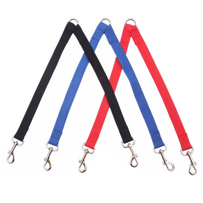 Medium Pet Dual-Headed Tow Leash One Tow Two Hook And Loop Fastener(Red) by bashfashion