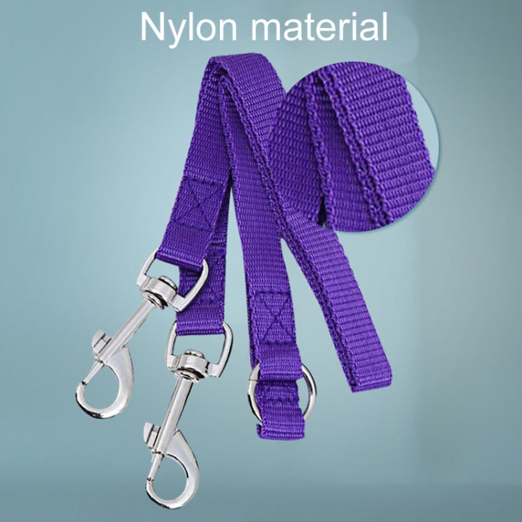 Medium Pet Dual-Headed Tow Leash One Tow Two Hook And Loop Fastener(Red) by bashfashion