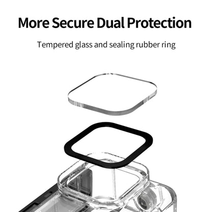 TELESIN GP-WTP-901 45m Diving Shell, For GoPro HERO12 Black / HERO11 Black / HERO10 Black / HERO9 Black Shell+Filter Set by TELESIN