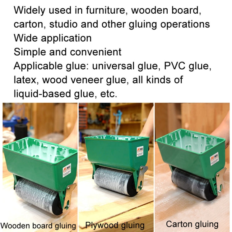 MYTEC Manual Glue Applicator Roller Type Gluer Small Manual Gluing Machine, Style: 6 inch Non-adjustable by MYTEC