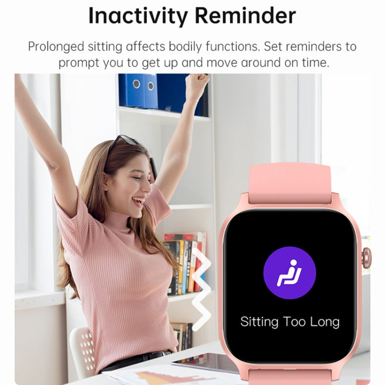 Bluetooth Talk HD Large Screen Heart Rate Oxygen Monitoring Multi-Sport Mode Smart Watch(Purple) by bashfashion