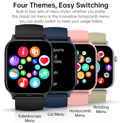 Bluetooth Talk HD Large Screen Heart Rate Oxygen Monitoring Multi-Sport Mode Smart Watch(Black) by bashfashion