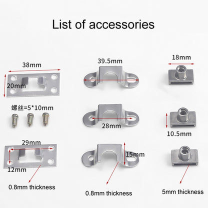 Home Office Desk Drawer Triple Connect File Cabinet Lock, Style: Front White by bashfashion