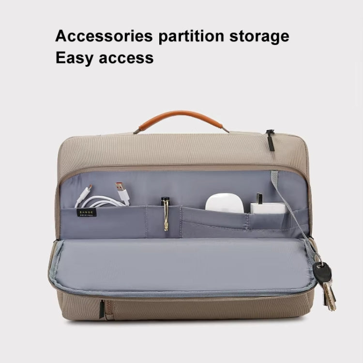 BANGE BG-6802 Laptop Bag Notebook Protective Case, Color: Khaki Small by BANGE