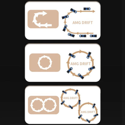 1:43 Full Scale Mini 4WD Drifting Charging Remote Control Car, Color: 4301G Black Mustang With Gyroscope by bashfashion