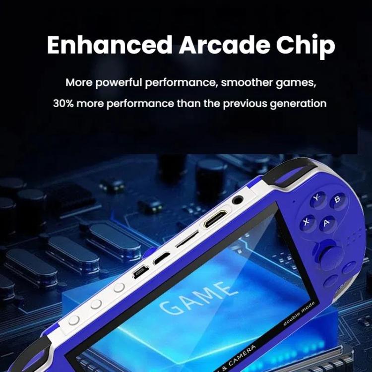 A3 4.3-Inch Handheld Game Console With Camera Supports Dual Handles/TV Output/10 Simulators Built In 8G(White) by bashfashion