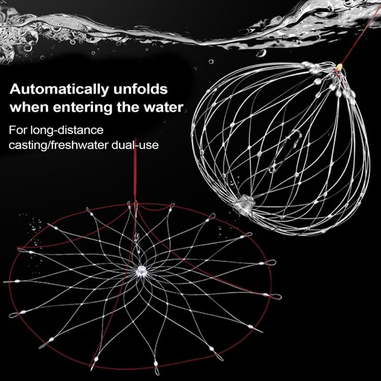 Diameter 52cm/16 Strands Automatically Retractable Crab Cage Wire Crab Opening And Closing Cage by bashfashion