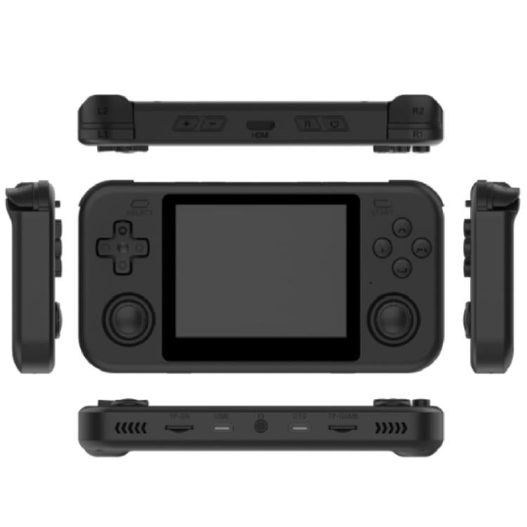 O30S 3.5-inch IPS Screen Open Source Handheld Game Console Linux System, Memory: 64G(Black) by bashfashion