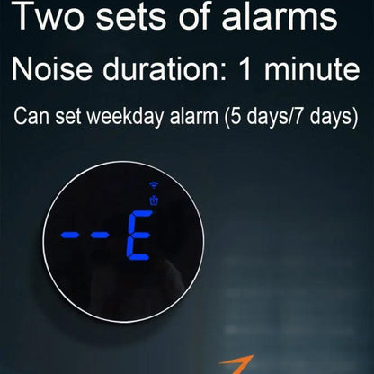 Wifi App Control LED Digital Wall Clock With RGB Light Multi-Functional Alarm Clock(Black Shell Black Surface) by bashfashion