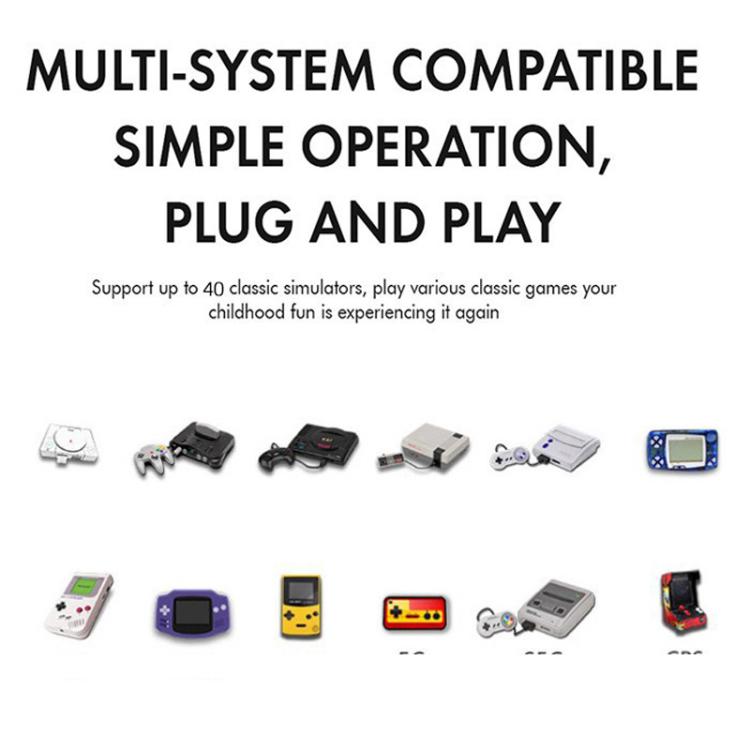 M10 Pro 4K TV Game Player 3D HD Retro Video Game Console 256G With Wired Controller by bashfashion