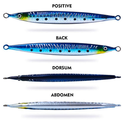 17G PROBEROS LF151 Long-Distance Casting Sinking Lure 3D Fast-Draw Sea Fishing Mackerel Hook(C) by PROBEROS