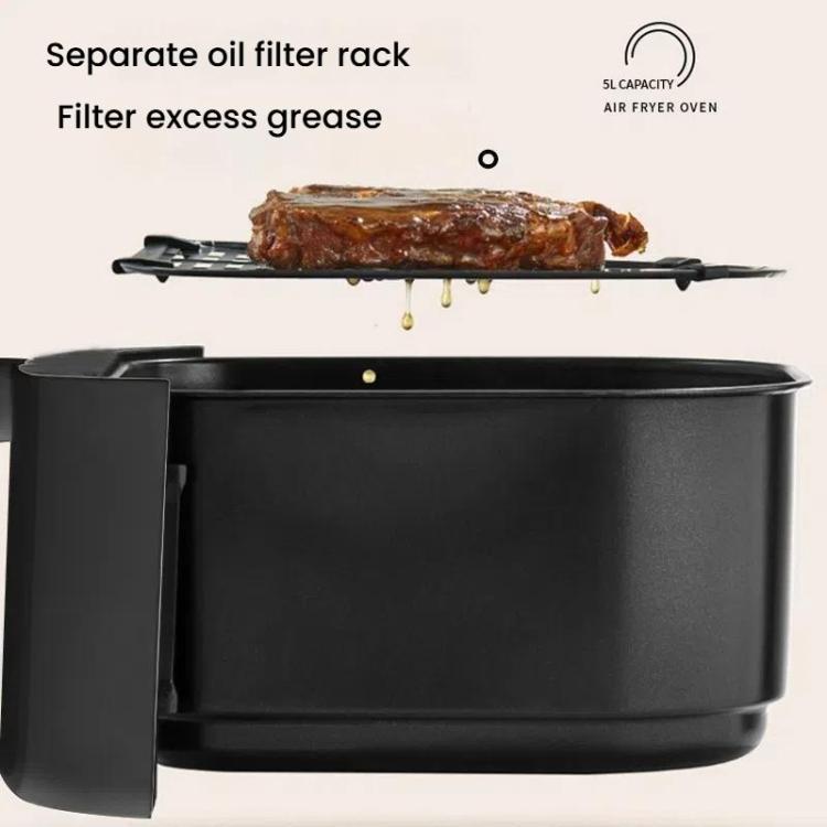 10L Large Capacity Air Fryer Multifunctional Electric Fryer French Fry Maker, EU Plug, Style: Dual-control Mechanical Visible by bashfashion